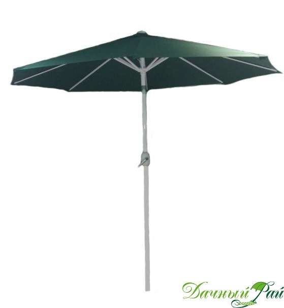 Зонт "Садовый" 2,5 м, механизм наклона, полиэстер зеленый (в коробке) (AU-005)