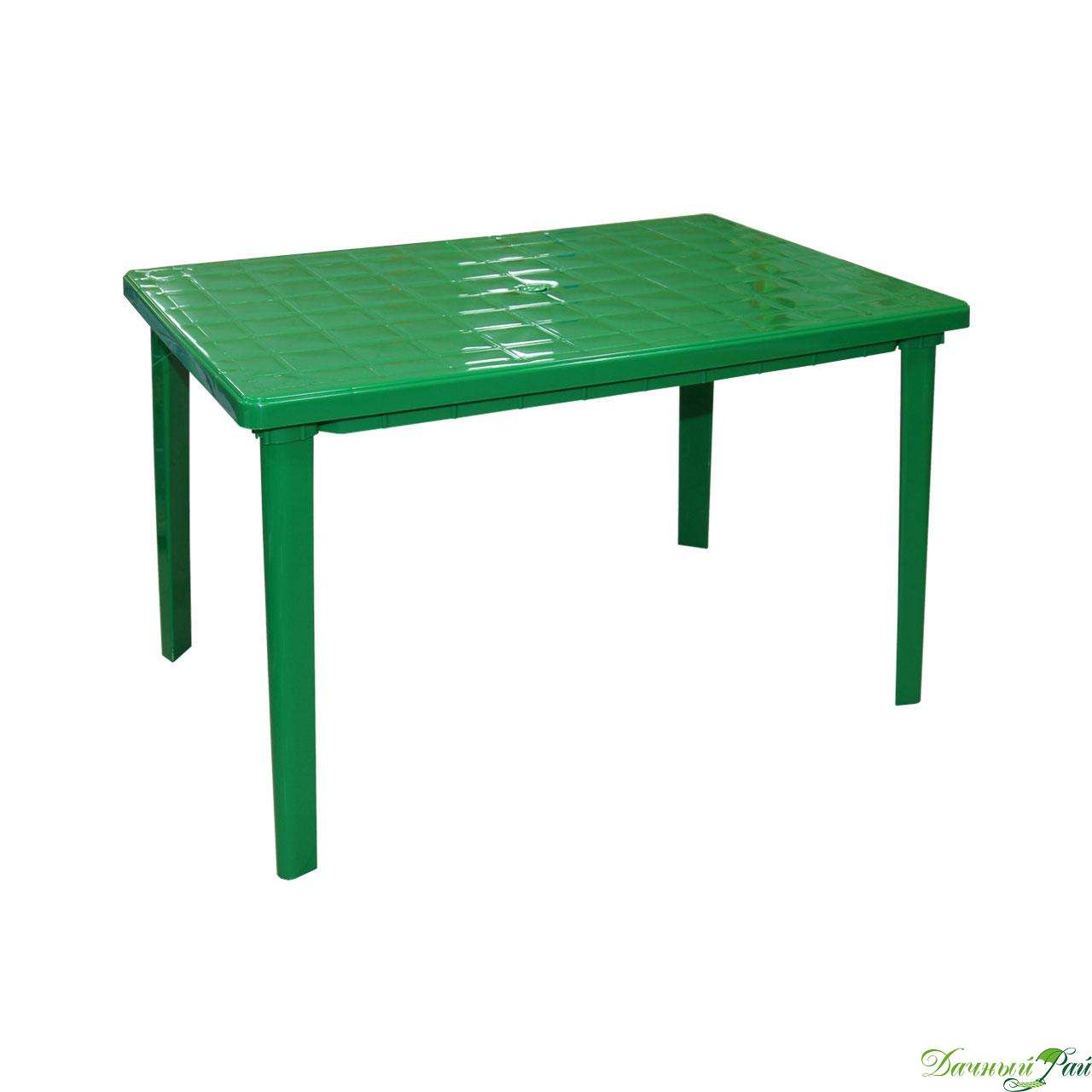 Стол пластик прямоугольный 120*85 см, зеленый