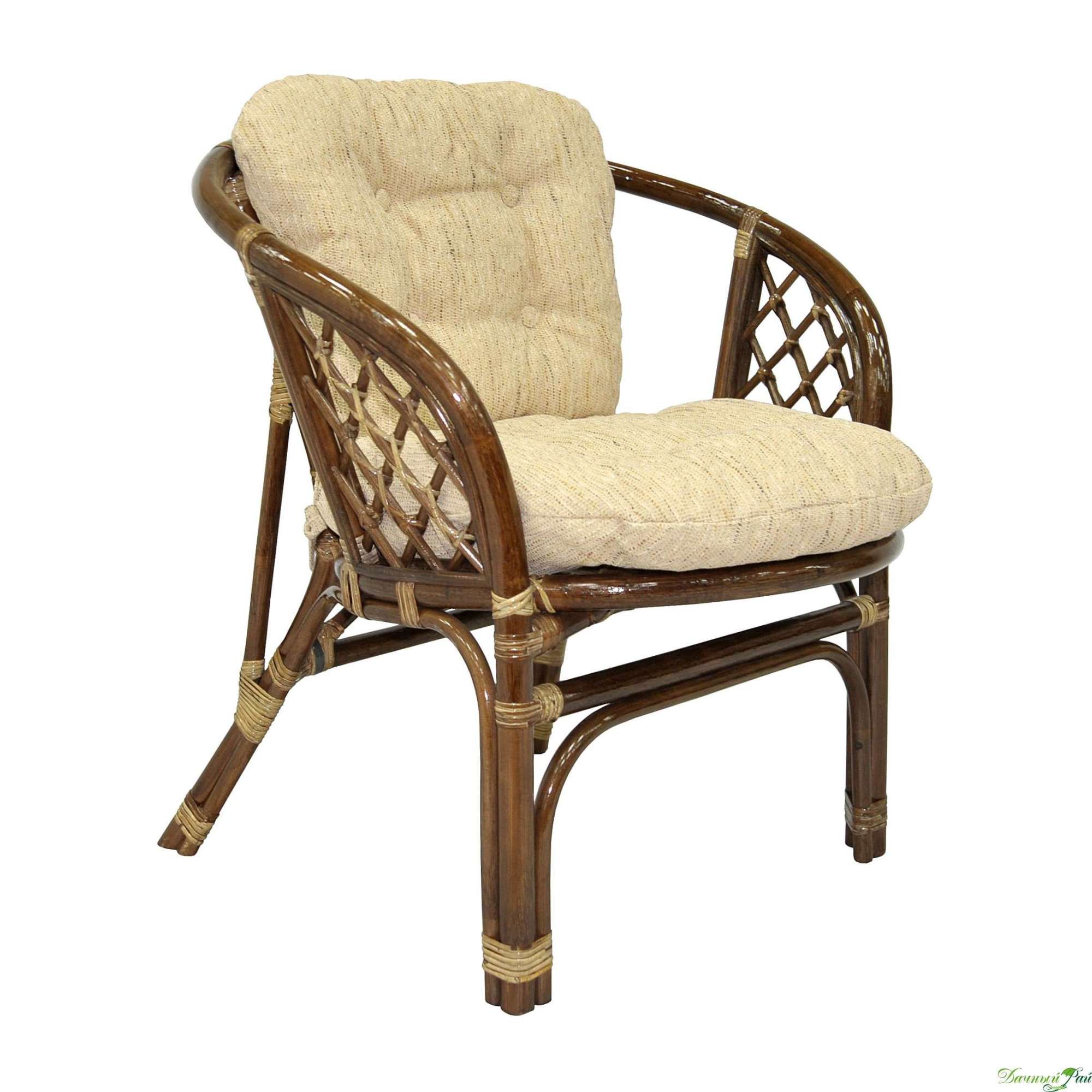Кресло "Багама" подушка стандарт, шенил, темно-коричневый (01-17-В)