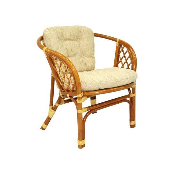 Кресло "Багама" подушка стандарт, шенил, коньяк (арт.01/17-В)