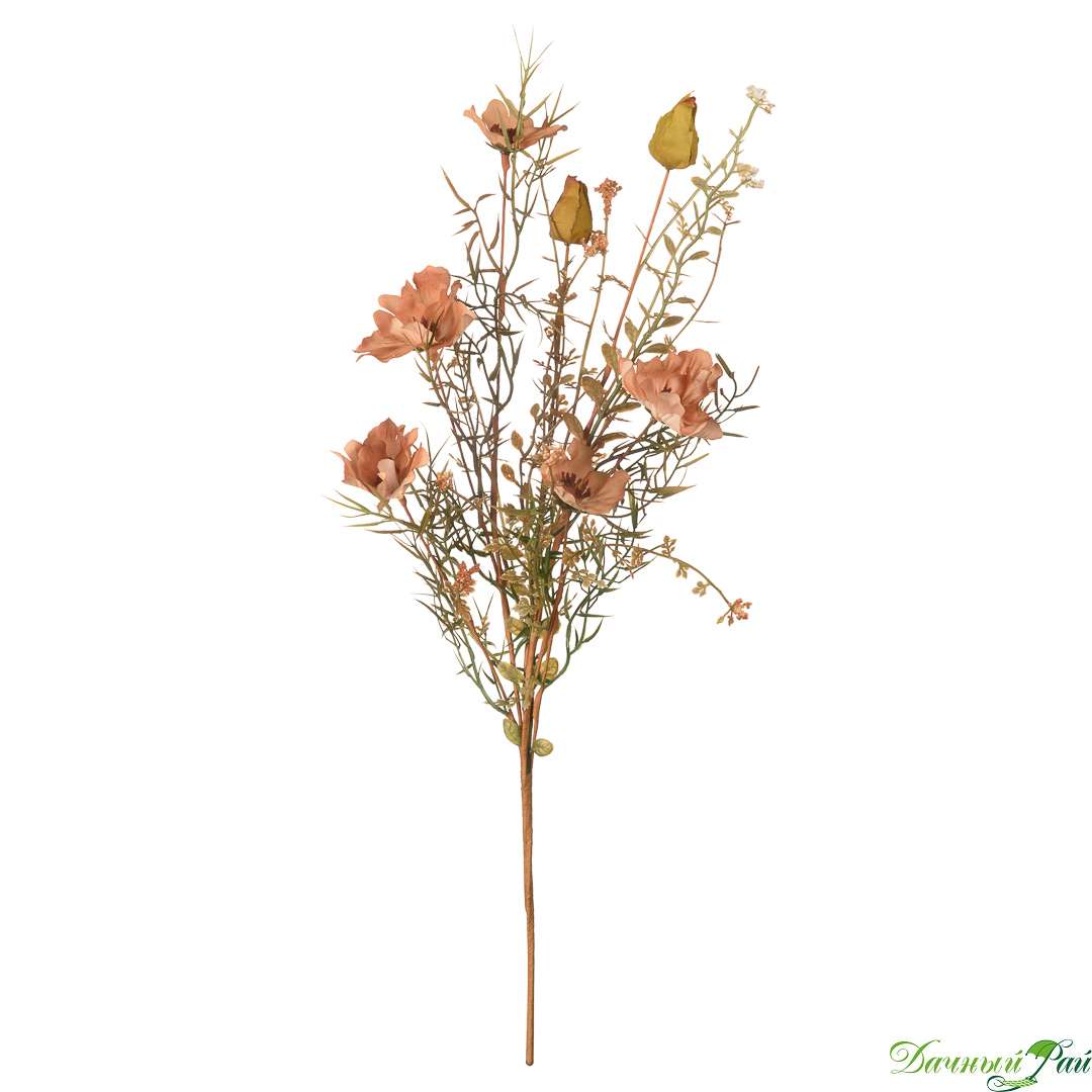 Искусственный цветок Кореопсис, в=55 см, светло-оранжевый (HDF13)
