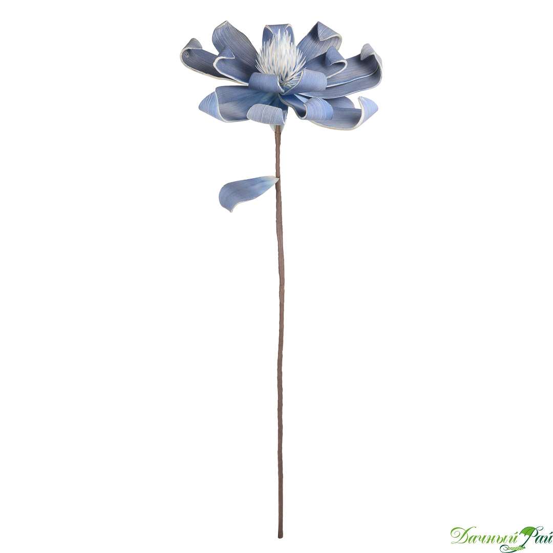 Цветок из фоамирана "Лотос голубой", в=99 см (aj-99)