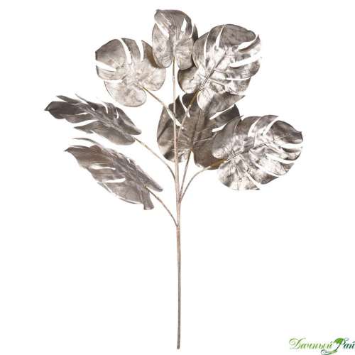 Искусственное растение Монстера, серебристый, 76 см (aj-165)