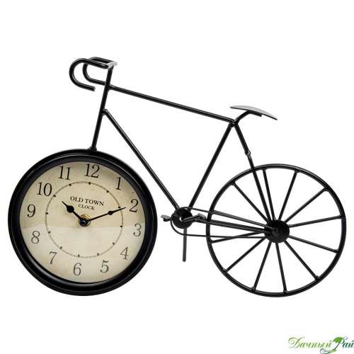Часы "Велосипед (без цветка)" Д370 Ш100 В240, черный (Fancy37)