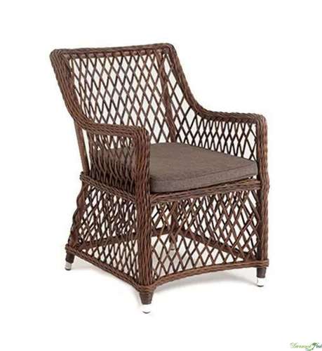 Кресло "Латте" из искусственного ротанга, цвет коричневый