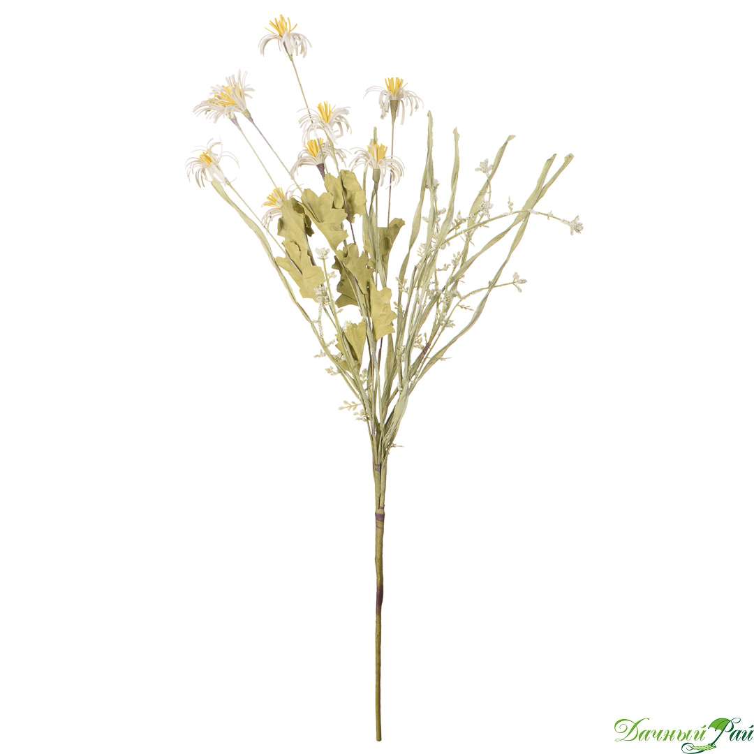 Искусственный цветок Ромашка луговая, в=60 см белая (HDF3)