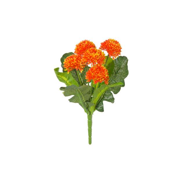 Бархатцы, 5 цветков на ветке, оранжевый, 28 см (E4-238)