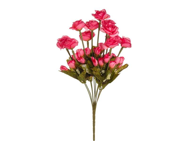 Роза кустовая розовая 42 см (B-YI-10)
